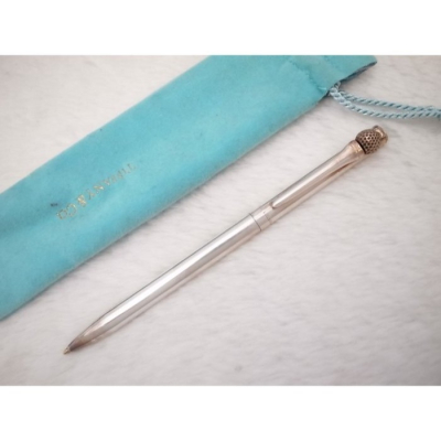 B132 Tiffany 美國製 純銀麥克風造型原子筆 (9成新)
