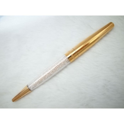 C110 施華洛世奇 玫瑰金色全金屬原子筆(8成新)(旋轉式)