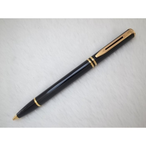B065 waterman 法國製 laulart 黑色烤漆 高級旋轉式自動鉛筆0.5mm(庫存新品但有刻字)