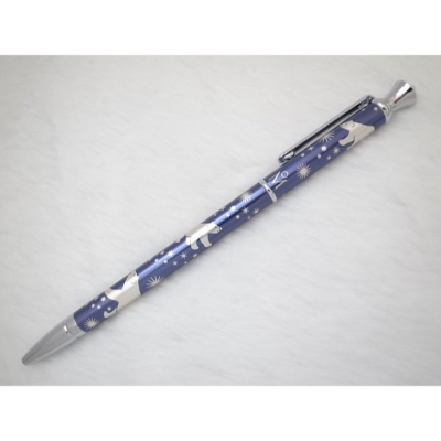B365 日本 MIKIMOTO 藍色北極熊烤漆 原子筆(旋轉式)(7.5成新)