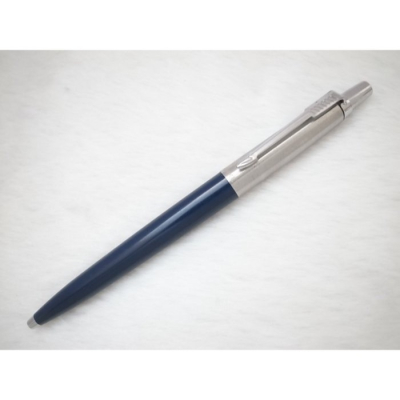 B383 派克 美國製 鋼蓋藍桿原子筆(7成新)(天頂按壓式)