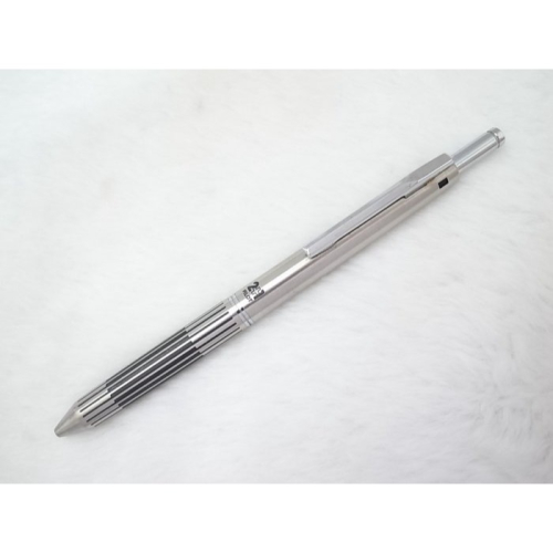 B559 早期百樂日本製 全鋼蝕刻三用多功能筆(附全新皮擦)(7.5成新)