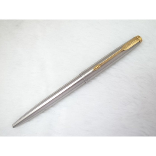 B635 派克 美國製 180型全鋼原子筆(6成新)(筆蓋按壓式)