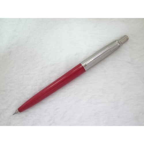 B784 派克美國製 記事鋼蓋紅桿自動鉛筆0.5mm(天頂按壓式)(7.5成新)