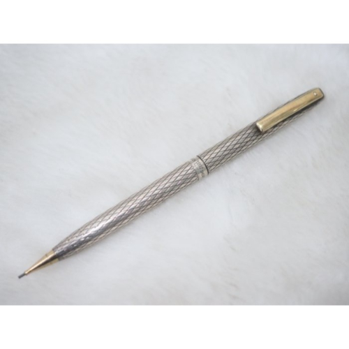B830 西華 美國製 早期純銀銀龍自動鉛筆0.9mm(7成新天頂有一微小凹痕小白點有傷痕)