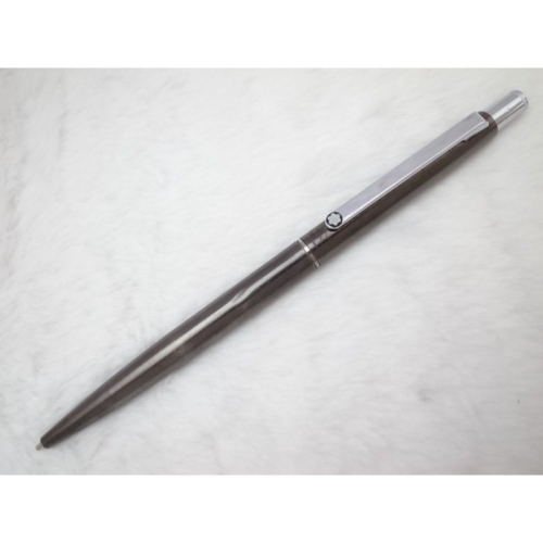 B891 1980s 萬寶龍 德國製 貴族鈦銀色 二星高級自動鉛筆0.5mm(全金屬)(7成新有凹痕)(天頂按壓式)