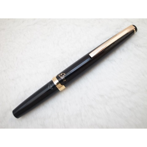 C289 百樂 日本製 elite 短鋼筆 18k F尖(8成新)(橢圓尖)(標準桿)