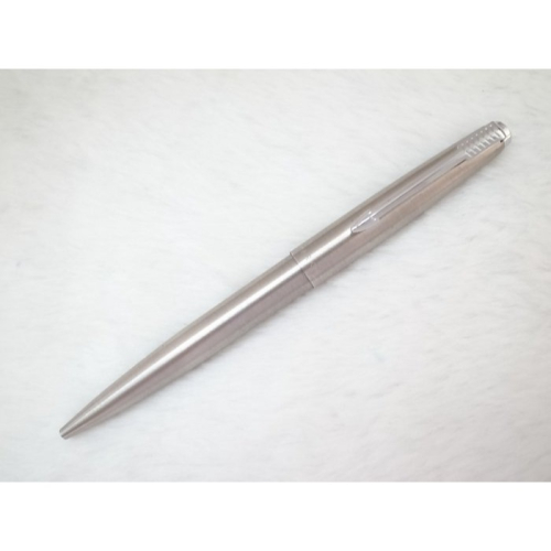 A063 派克 美國製 少見的銀夾45型全鋼原子筆(銅實心)(9.5成新)