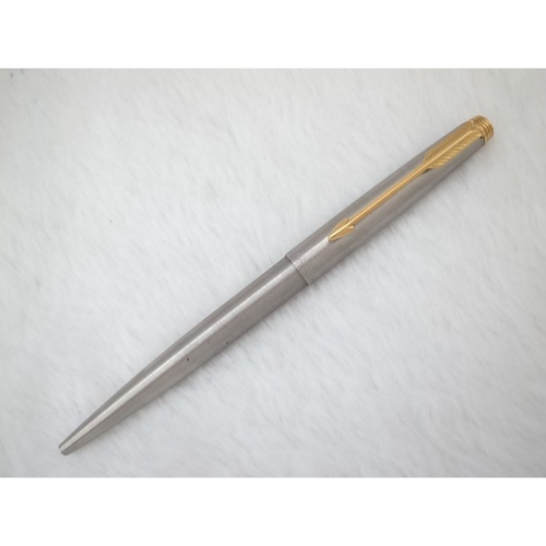 A241 少見的 派克 法國製 75高級全鋼原子筆(筆蓋按壓式)(8.5成新)