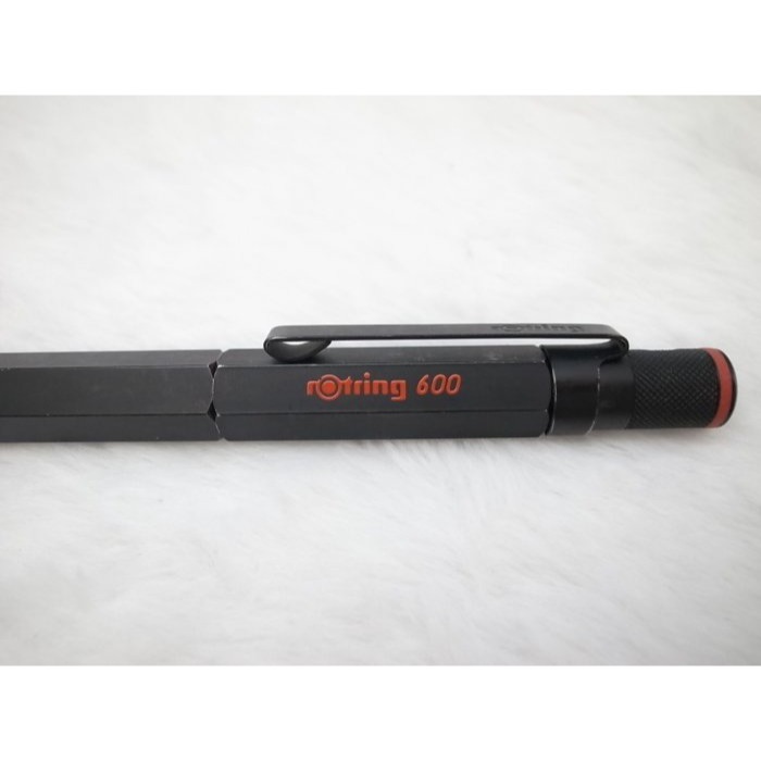 A478 好寫的 早期˙ Rotring 德國製 600型六角消光黑鋼筆 B尖(全金屬)-細節圖3