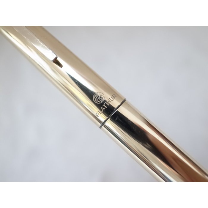 A659 少見的 1960s 白金 日本製 honest 金色高級自動鉛筆0.9mm(7成新)(旋轉式)-細節圖3