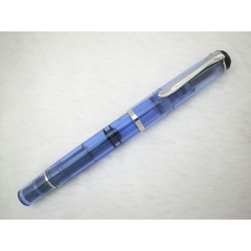 A748 2000s 百利金 德國製 M200 天空藍桿 BB尖鋼筆(庫存新品)(活塞上水)