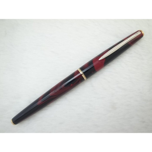 A761 百樂 日本製 赤與黑烤漆 鋼筆 18k F尖(7成新)