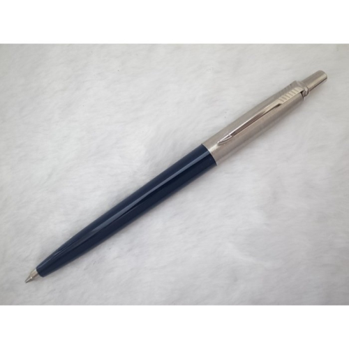 A828 派克 美國製 鋼蓋藍桿 記事原子筆(8成新)(筆蓋按壓式)