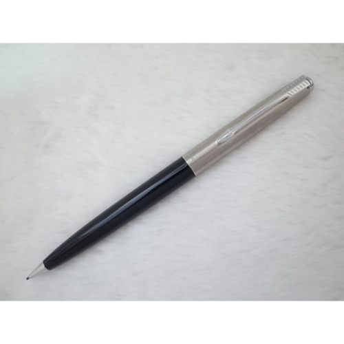 A844 派克 美國製 21型鋼蓋黑桿自動鉛筆0.9mm(高質感)(9.5成新)