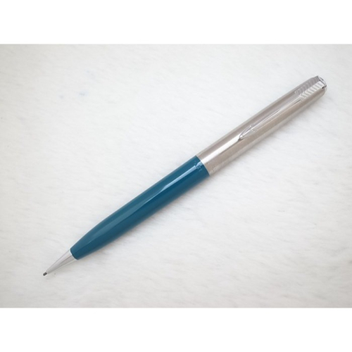A870 派克 美國製 21型鋼蓋天藍桿自動鉛筆0.9mm(高質感)(9.5成新)