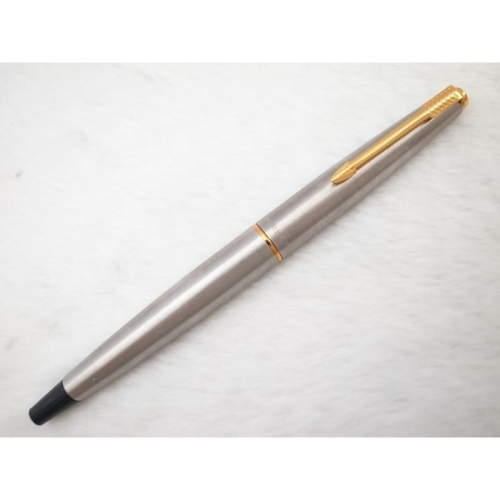 C336 含大肚壓膽吸墨器-1960s 派克 美國製 45全鋼鋼筆 14k 極細尖(8成新)(刀尖)