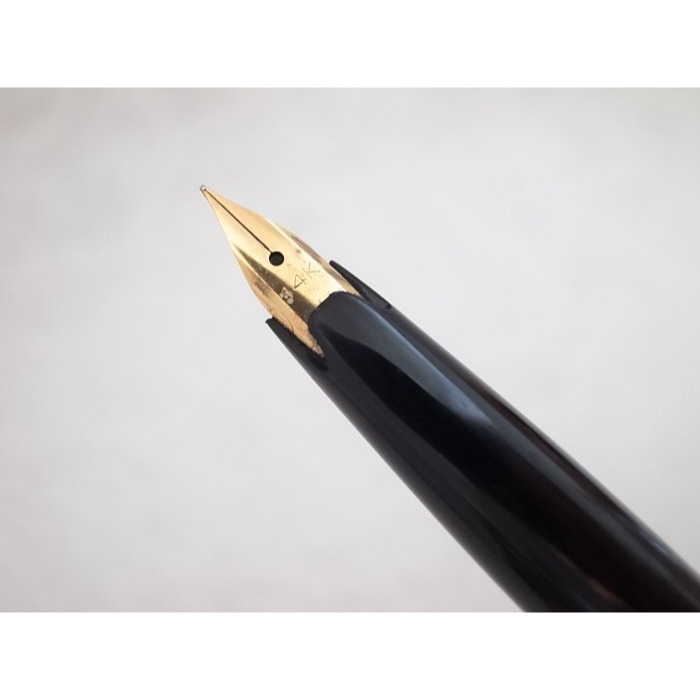 C382 寫樂 日本製 全鋼短鋼筆 14k F尖(7成新有凹)(拼裝14k)-細節圖3