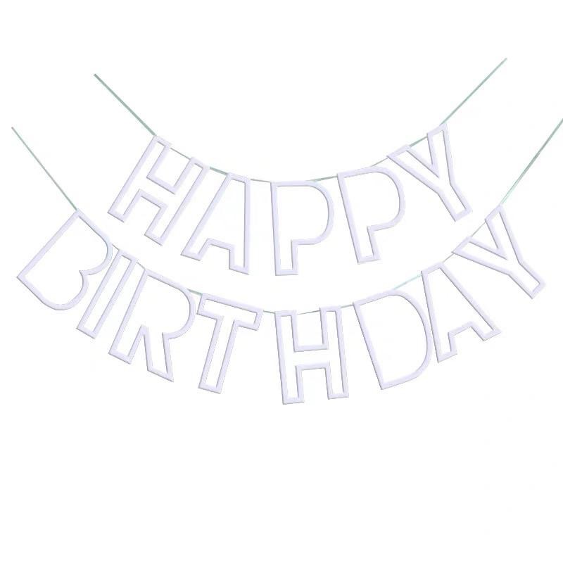 《台灣快速出貨》鏤空生日字母旗-細節圖3