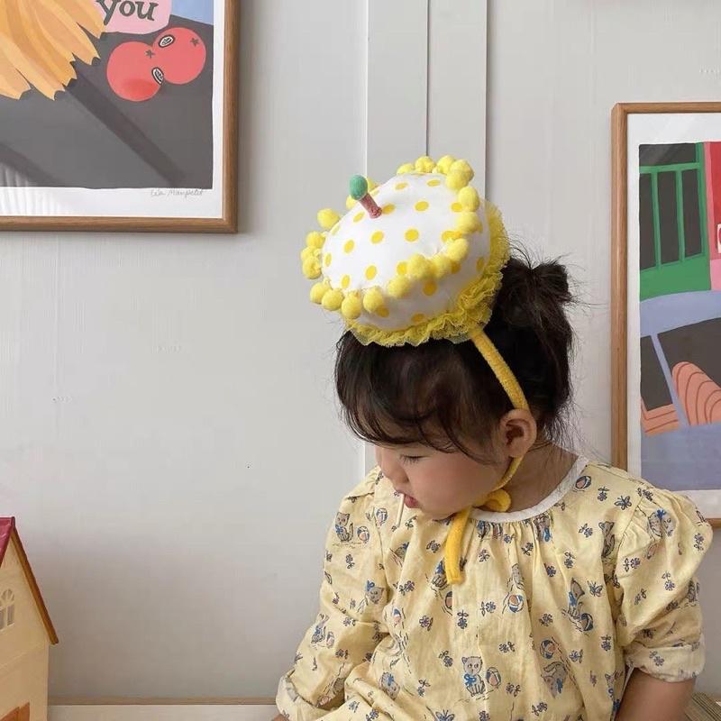 《台灣快速出貨》生日蛋糕髮帶-細節圖2