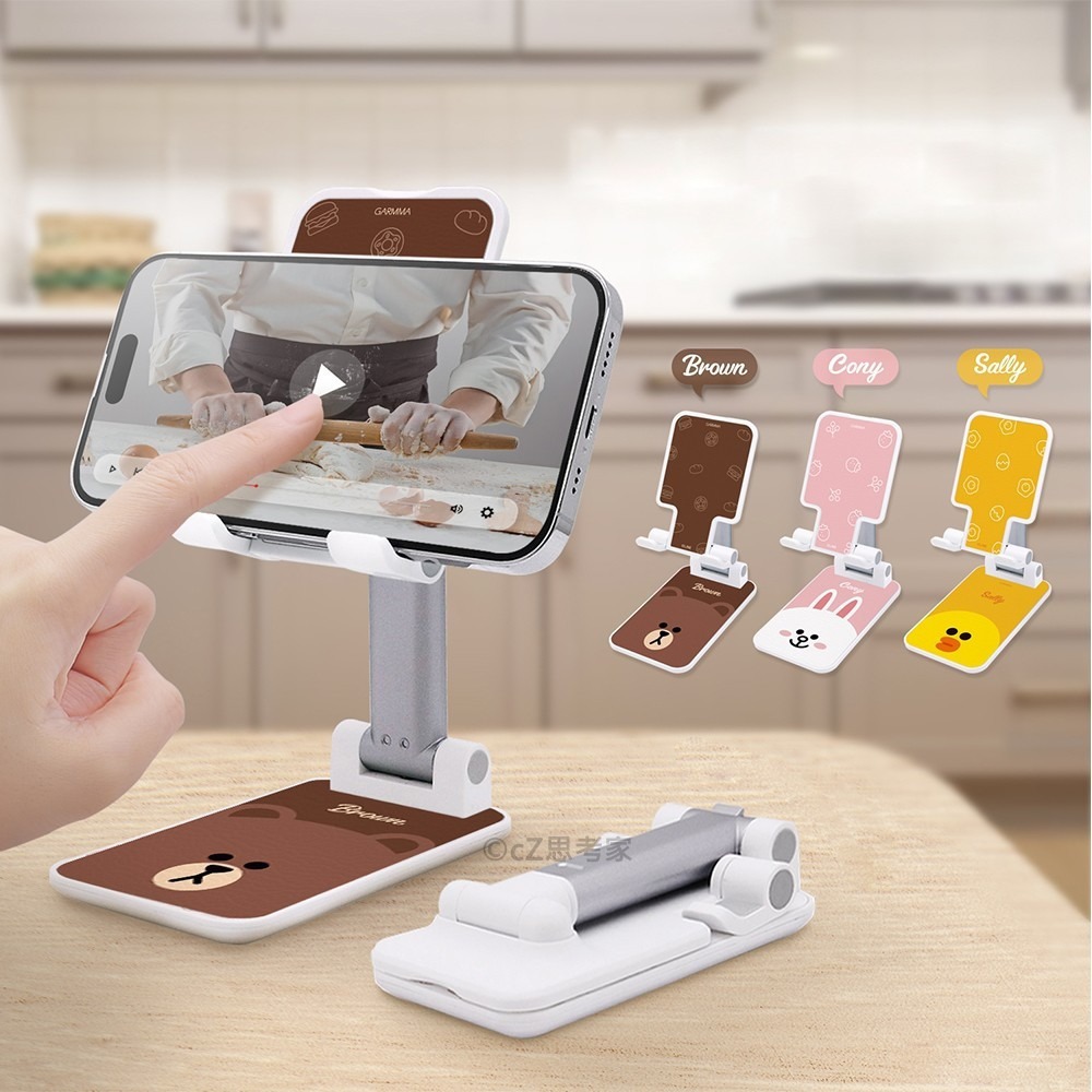 GARMMA 三麗鷗家族 摺疊支架 手機支架 懶人支架桌面支架 止滑穩固 手機攜帶支架 Kitty 美樂蒂-細節圖5