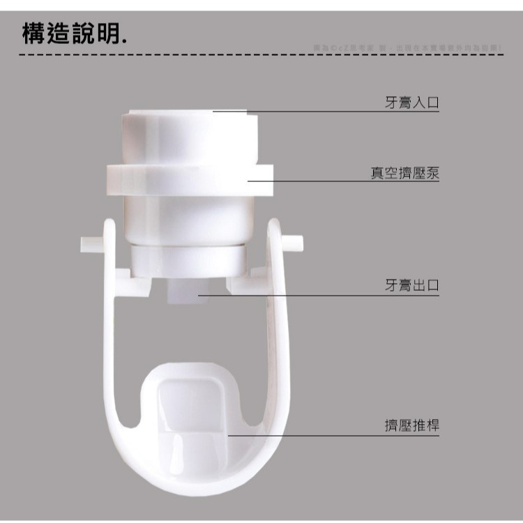 ecoco 自動擠牙膏神器 擠牙膏器 出牙膏器 牙膏擠出器 按壓出牙膏神器 牙膏架 自動牙膏器 擠牙膏自動 牙膏置物架-細節圖5