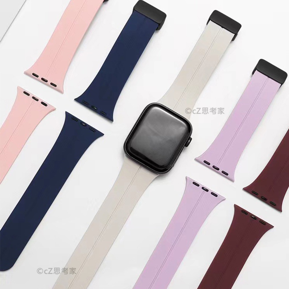 Apple Watch 磁吸摺疊運動錶帶 適用Ultra 9 8 7 6 5 4 3 2 1 SE 蘋果錶帶-細節圖3