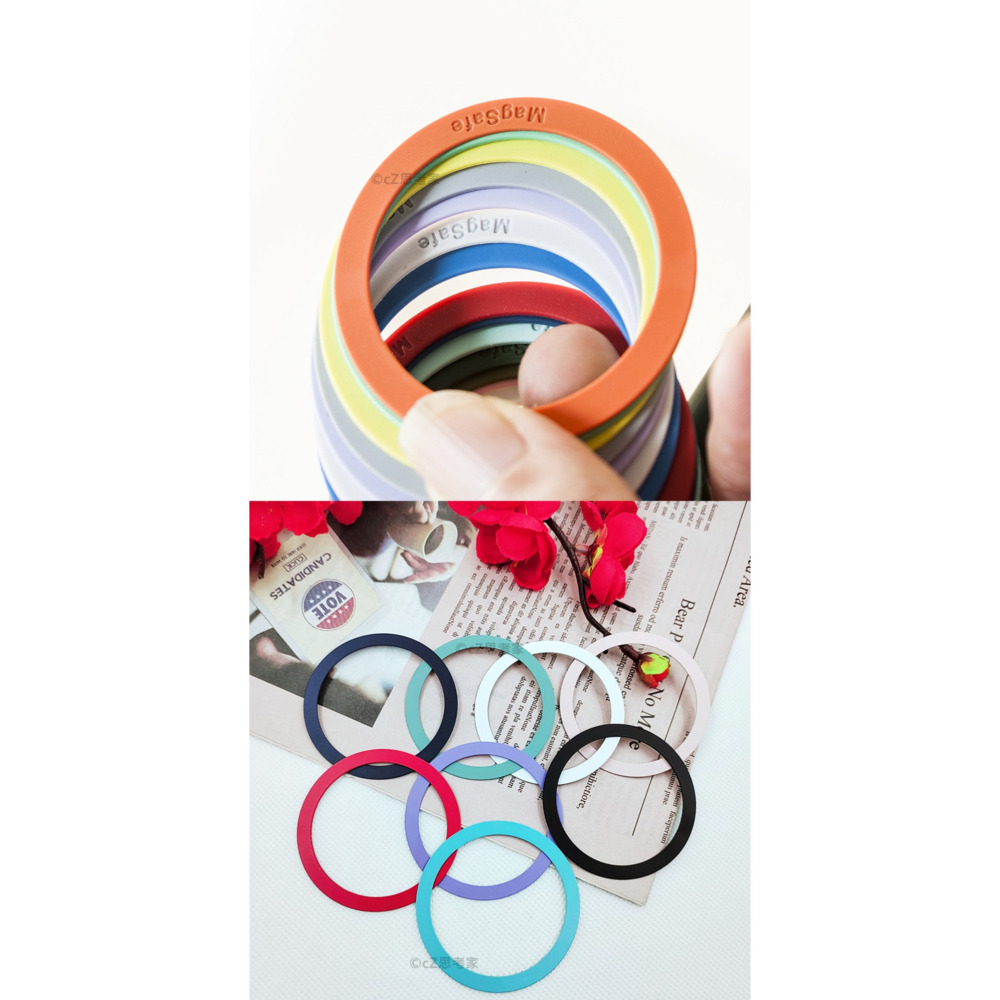 MagSafe 磁吸貼片 1入 支架擴充片 擴充貼片 磁吸鐵片 磁環引磁片 磁吸片 手機支架磁吸片 磁吸環 烤漆/軟膠款-細節圖10