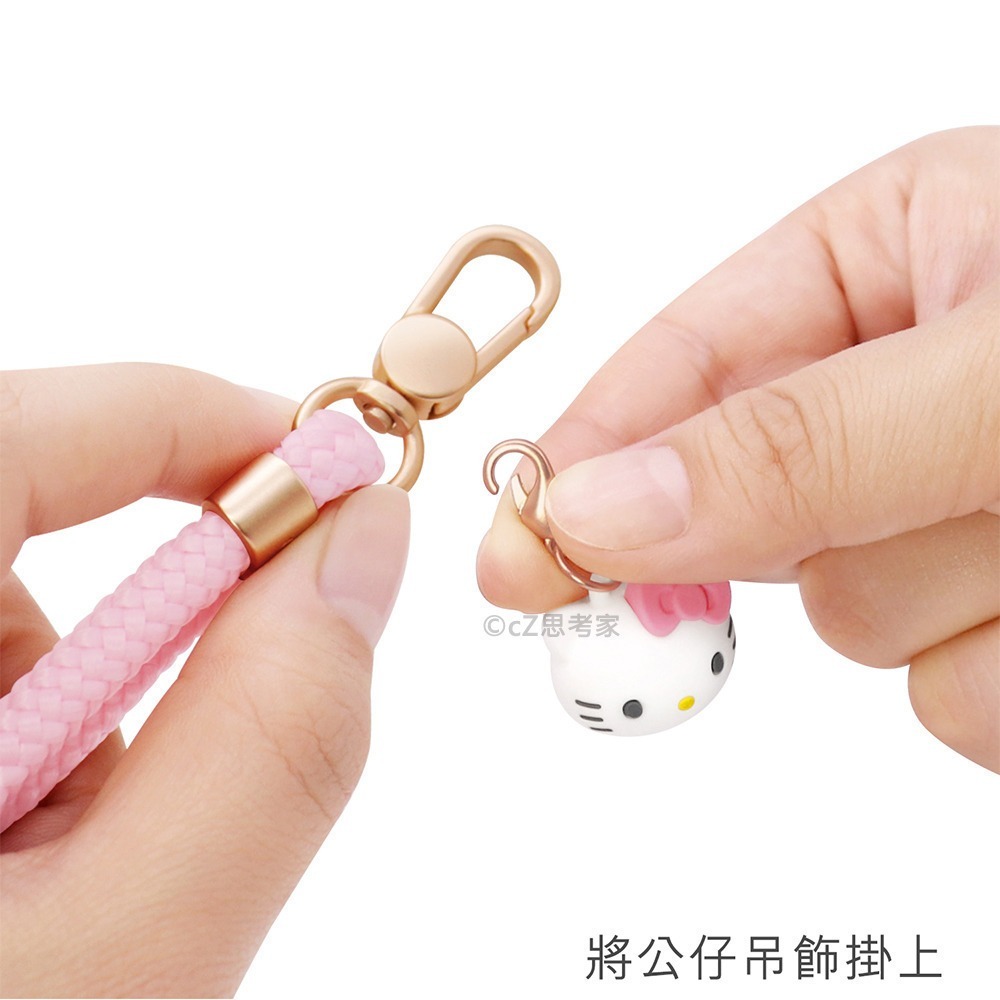 GARMMA 三麗鷗家族 LINE 公仔手機防丟掛繩 短掛繩 公仔吊飾防丟手繩 手機防丟掛環 造型掛繩夾片-細節圖9