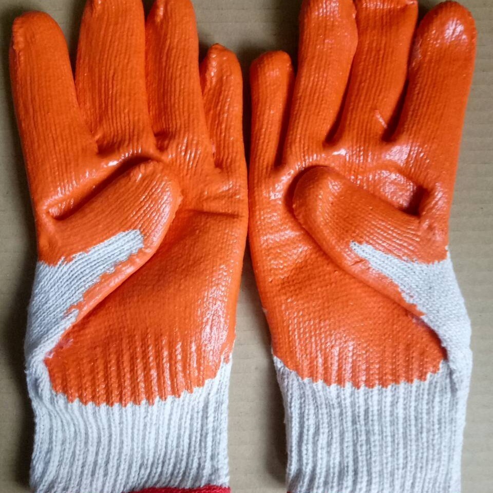 棉紗沾膠手套 止滑作業手套-細節圖2