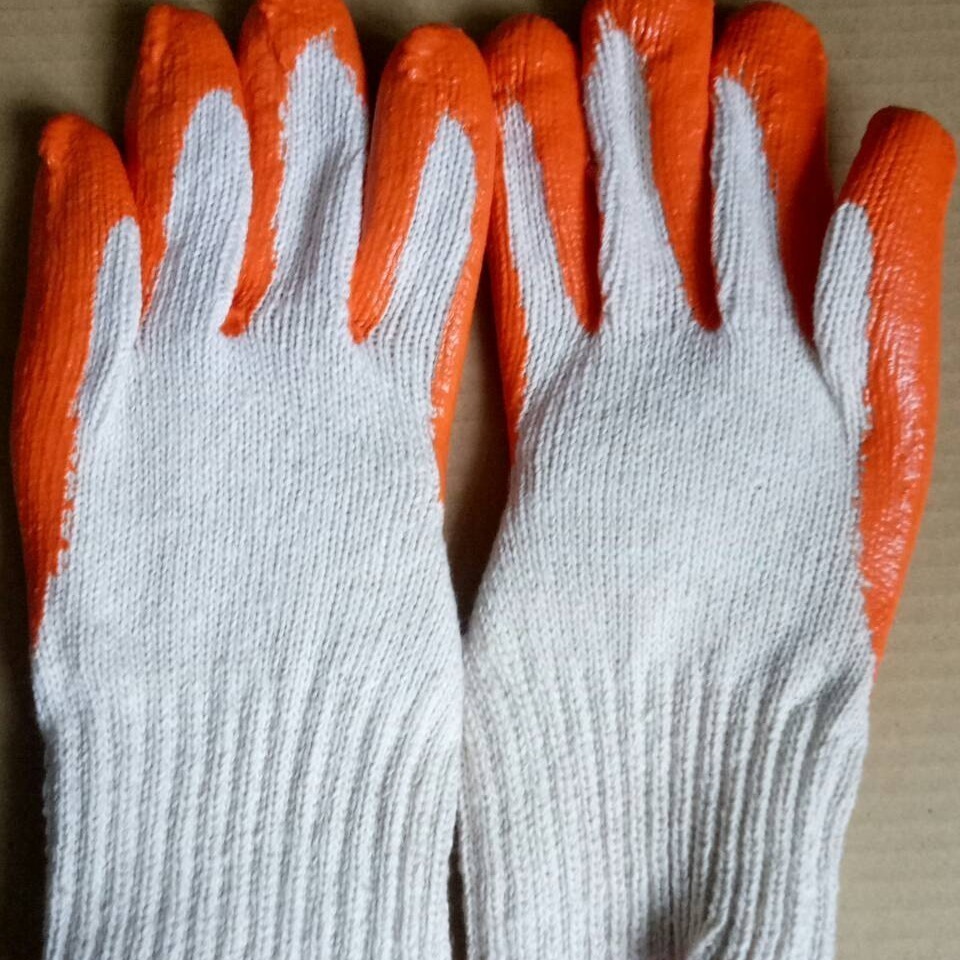 棉紗沾膠手套 止滑作業手套-細節圖3