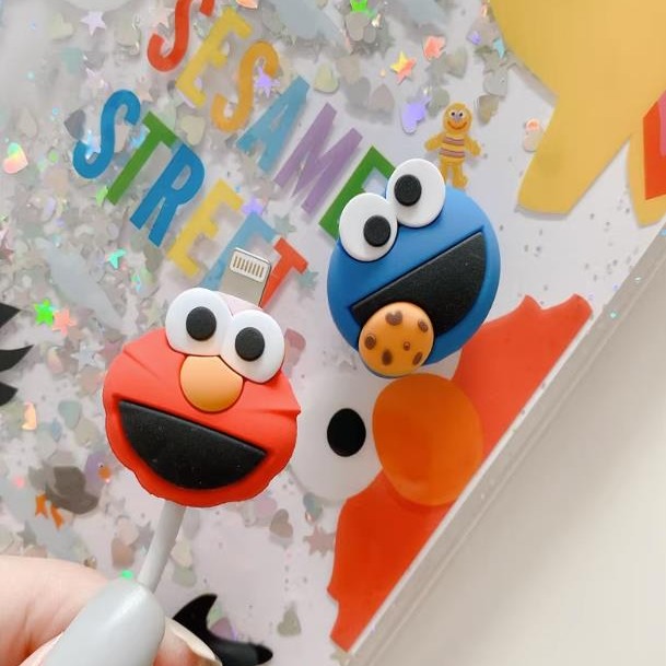 現貨日系卡通咬一口數據線保護套 iPhone充電線防折斷線套 蘋果數據線保護套-細節圖2