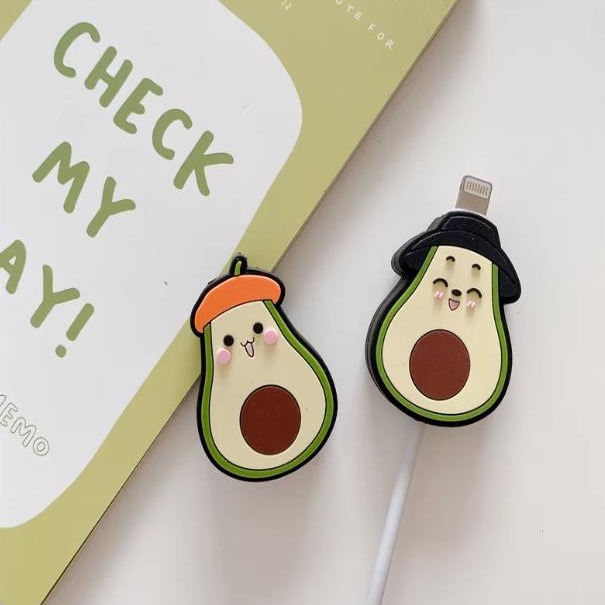 現貨日系卡通咬一口數據線保護套 iPhone充電線防折斷線套 蘋果數據線保護套-細節圖3