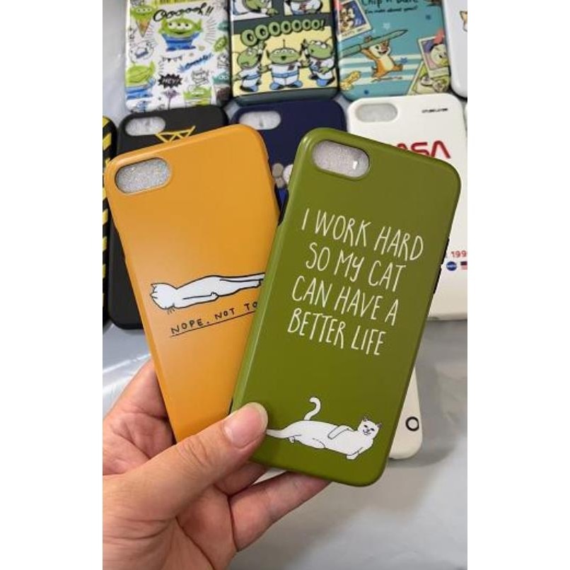 台灣現貨 iphone7 手機殼 多圖案貓咪三眼怪芝麻街 iphone 8 手機殼 iphone 8 手機殼 掛繩-細節圖2