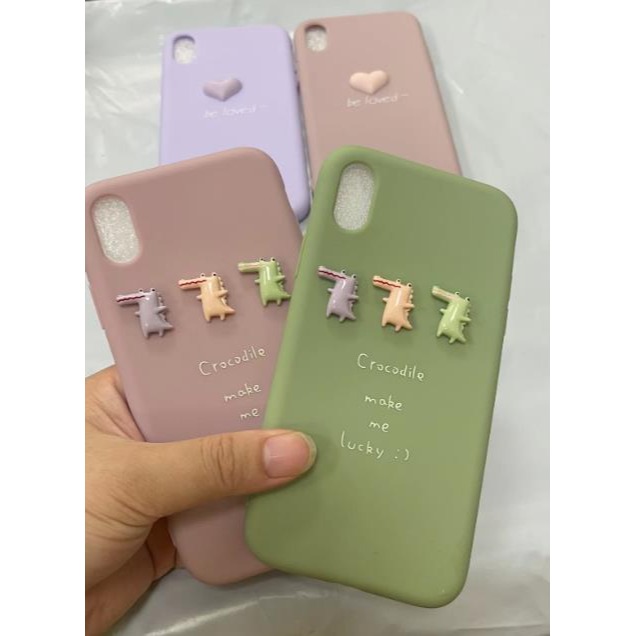 台灣現貨 立體愛心鱷魚軟殼 iphone xs max iphone 11 pro xr 6s 7 8 plus手機殼-細節圖3