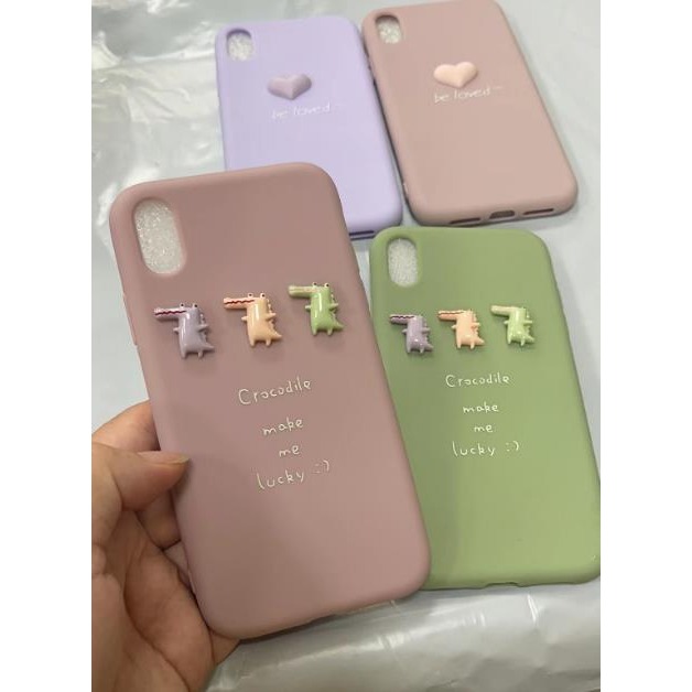 台灣現貨 立體愛心鱷魚軟殼 iphone xs max iphone 11 pro xr 6s 7 8 plus手機殼-細節圖4