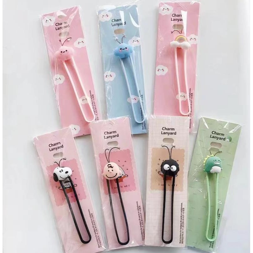 台灣現貨查理史努比恐龍 短掛繩 矽膠防摔 掛繩 腕帶掛繩 卡通 手機掛繩 蘋果 XR oppo 三星 INS 趣味 立體-細節圖2