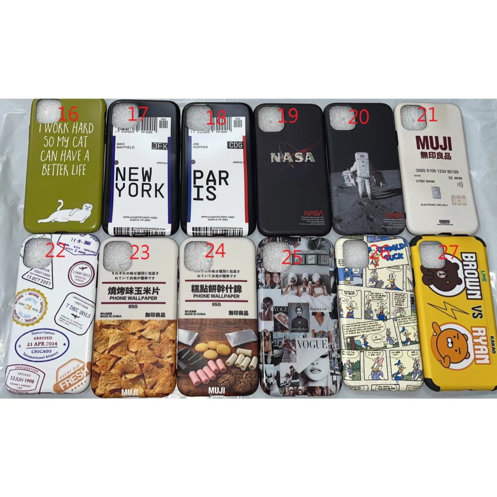 現貨多圖案IMD米奇米妮小新無印良品條碼 iphone 11 手機殼 i11 手機殼 i11 手機殼 可掛繩 軟殼-細節圖2