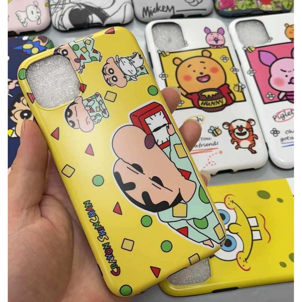 現貨多圖案IMD米奇米妮小新無印良品條碼 iphone 11 手機殼 i11 手機殼 i11 手機殼 可掛繩 軟殼-細節圖8