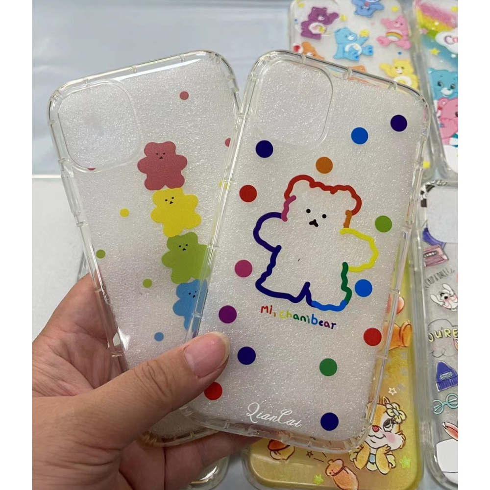 台灣現貨空壓殼奇奇蒂蒂小熊軟殼 iphone 11 手機殼 i11 手機殼 可掛繩 保護殼-細節圖2
