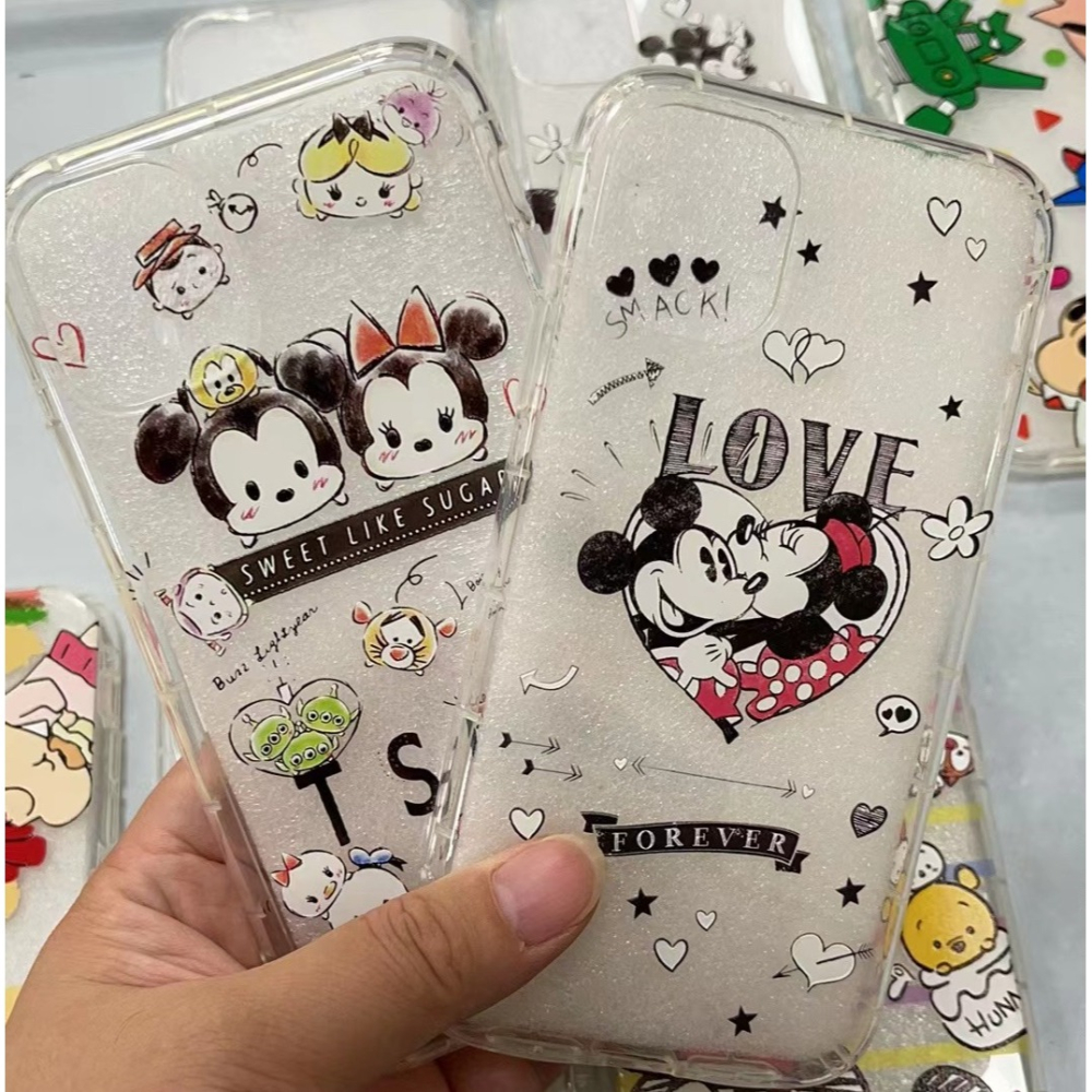 iphone 11 手機殼 現貨空壓蠟筆小新米奇米妮查理軟殼 i11 手機殼 可掛繩 iphone 11手機殼 保護殼-細節圖3