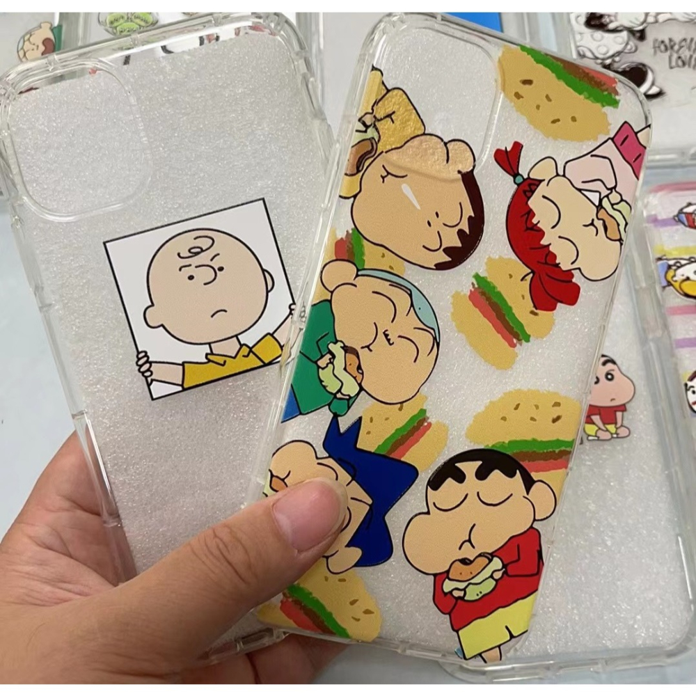 iphone 11 手機殼 現貨空壓蠟筆小新米奇米妮查理軟殼 i11 手機殼 可掛繩 iphone 11手機殼 保護殼-細節圖6