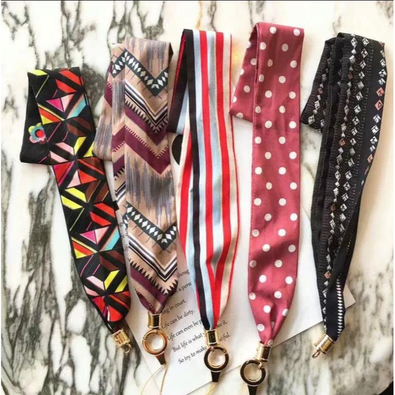 現貨日韓多圖案氣質絲帶 可拆式 手機掛繩 掛脖掛繩 證件掛繩 for 鑰匙 相機 多功能掛繩 手機吊繩 手機掛脖繩-細節圖2