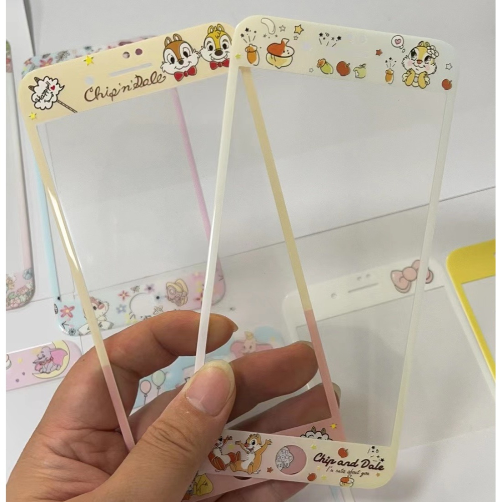 iphone 7 plus 玻璃貼 現貨奇奇蒂蒂貓和老鼠軟邊 iphone 8 plus 保護貼 滿版鋼化膜 螢幕保護貼-細節圖5