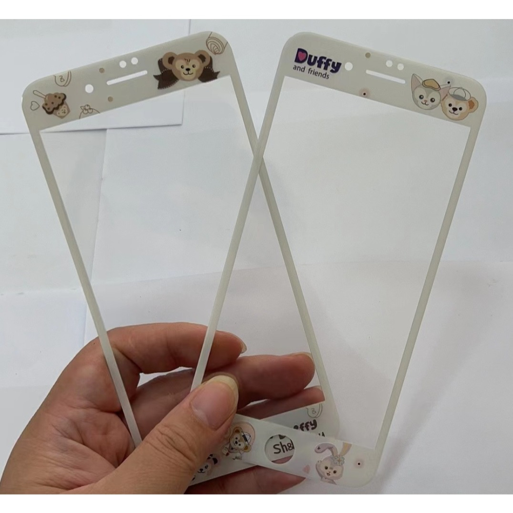iphone 7 plus 玻璃貼 現貨史迪奇達飛熊草莓熊 iphone 8 plus 保護貼 滿版鋼化膜 螢幕保護貼-細節圖5
