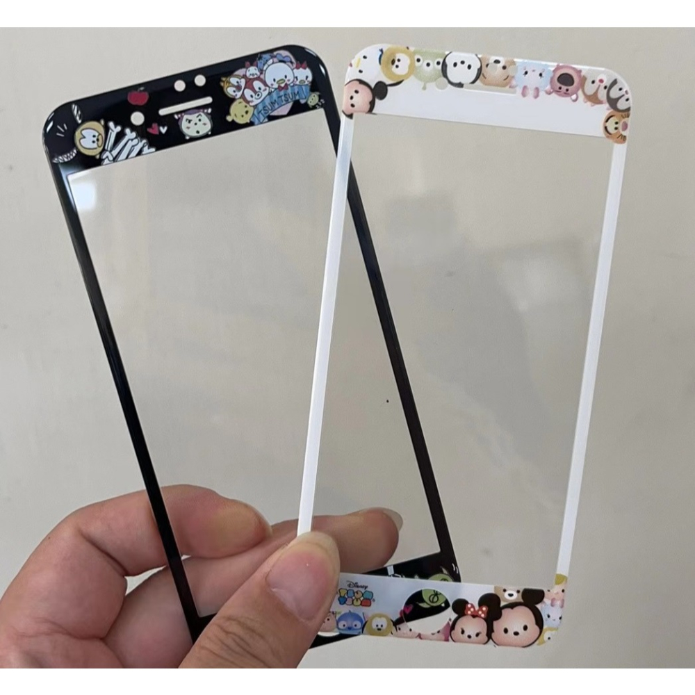 iphone 7 保護貼 現貨多圖迪士尼米奇小熊維尼軟邊鋼化膜 iphone 8 保護貼 i6s螢幕貼 手機膜 保護膜-細節圖5