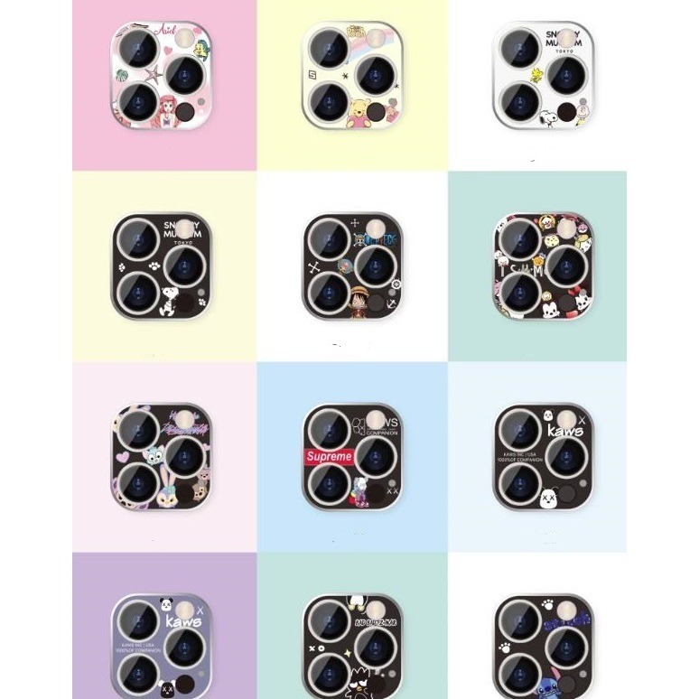 iphone 11 鏡頭保護貼 現貨卡通鏡頭保護貼 iphone 11 鏡頭鋼化膜 保護膜 鏡頭膜全覆蓋一體手機鏡頭玻-細節圖3