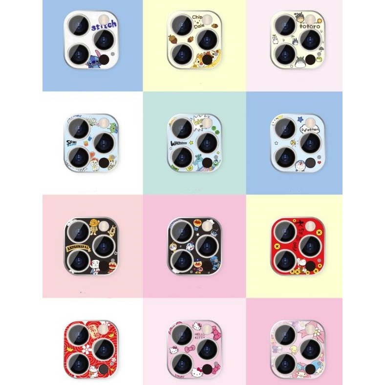 iphone 11 pro max 鏡頭保護貼 現貨卡通鏡頭保護貼鏡頭貼iphone 11 pro玻璃貼全覆蓋手機鏡頭-細節圖3