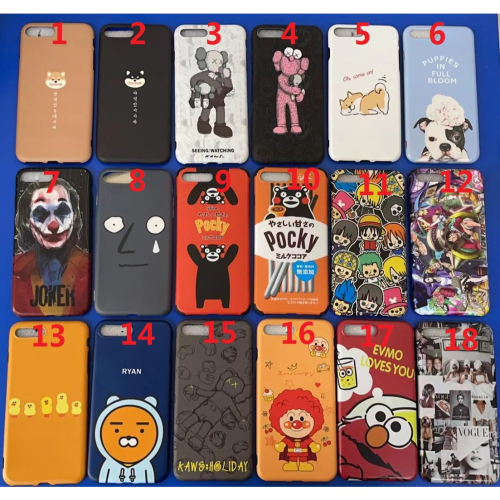 iphone 7 plus 手機殼 現貨48圖可愛柴犬狗狗貓咪全包軟殼iphone 8 plus 手機殼i8 plus