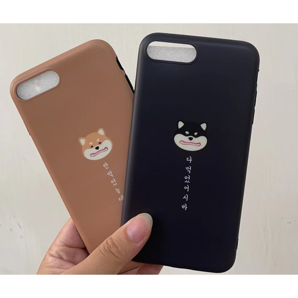 iphone 7 plus 手機殼 現貨48圖可愛柴犬狗狗貓咪全包軟殼iphone 8 plus 手機殼i8 plus-細節圖4